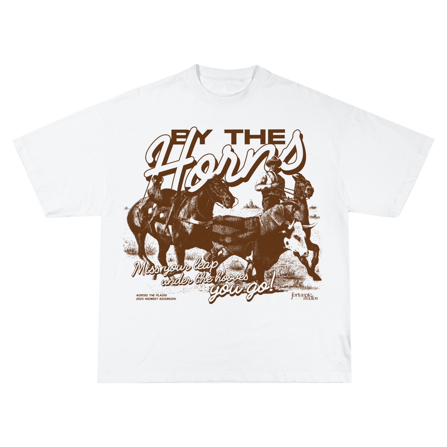 BY THE HORNS Tee (White)