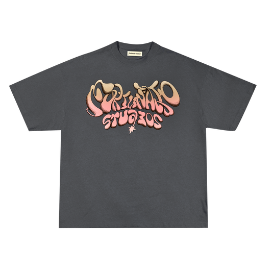 Tagged Script Tee (Neapolitan)